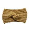 Automne hiver bandeaux tricotés pour femmes fille Crochet extensible bandeaux bandeau cheveux accessoires dame chapeaux