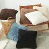 Подушка сплошной цвет, мягкий пушистый чехол, декоративные чехлы для дивана, плюшевая бархатная наволочка с изображением ягненка 40х40см/50х30см