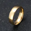 Bulk lots 100pcs Mix lot GOLD SILVER BLACK RAINBOW 6mm Stainless Steel Wedding Rings Simple Band Engagement Rings Unisex 310T