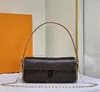 Lyx totes designer väska kvinnor handväskor tygväska het crossbody blommor damer casual axel väskor kvinnlig stor handväska lou vutti viva citerar 51163 kamelpåse