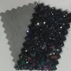 Fonds d'écran B15 Laser Black Mix Chunky Glitter Revêtement mural 38M Un rouleau avec une largeur de 54 pouces