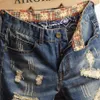 Qnpqyx designer mens rippade korta jeans märke kläder Bermuda bomullshorts andningsbara denim shorts manlig ny modestorlek 28-40261x