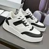 Wysokiej jakości CT-07 Designer Buty Casual Calfskin skórzane białe czerwone niebieskie nakładki Lettera Platforma Low Lace Up Sneakers Treaker Rozmiar 35-44