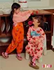 الفتاة S فساتين كوريا العلامة التجارية 2023 خريف الأطفال لباس للفتيات لطيف زهرة طباعة الأكمام الطويلة 230915