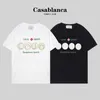 Designer Casablanca Moda masculina Camiseta Casablanca Trendy Brand New Casablanca Tropical Summer Fruit Print Manga curta de alta qualidade Camiseta masculina legal