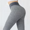 Leggings pour femmes booty soulève la couture femme pantalon de sport de yoga en nid d'abeille décontracté coloré