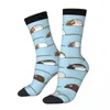 Men's Socks Funny Crazy Compression Sock For Men Repeating Ratties Hip Hop Vintage Mice Happy Quality Pattern Printed Boys Crew