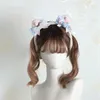 Articoli per feste Lolita Bow Bear Ears Hairhoop Fascia per capelli Copricapo per accessori per costumi cosplay KC D828