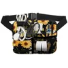 Waist Bags Sunflower Butterfly Pattern Tools Storage Bag Mulit Internal Large Pocket Crossbody Polyester Fabric Mezzanine Pack