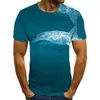 Men's T Shirts 2023 Summer Short Sleeve Sports Fitness T-shirt Varm mode andas Djupt Sea Shape Top