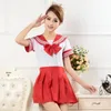 Hele Japanse Schoolmeisje Uniform Jurk T-shirt Minirok Outfit Sailor Sailor Cosplay Vakantiekostuum Fancy Anime12440