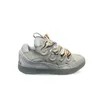 Curb Sneakers Low-top Lace-up 90s-inspired Skater Silhouette in Leather Mesh Suede with Oversized Tongue and Zigzag Laces