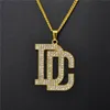 Mode cristal DC collier lettres chaîne pendentifs accessoires entiers cadeaux féminins Hiphop fête bijoux pendentif Necklaces240J
