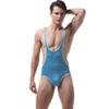 Neue Sieben Farben Männer Unterhemd Wet Look Wrestling Singlet Sexy Männer Sexy Eng anliegende Overall Schweiß-proof Underwea265f