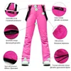 Pantalon de Ski épais pour femme, coupe-vent, imperméable, hiver, neige, Sports de plein air, snowboard, salopette chaude et respirante