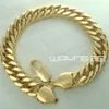 Bracciale da uomo GF riempito in oro 18K 18CT, larghezza 10 mm, lunghezza 22 cm, B1192531