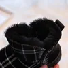 Stiefel Baby Mädchen Casual Schnee Vielseitig Winter Koreanischen Stil Lila Einfache Wasserdichte Kinder Mode Jungen Runde Zehe Knöchel 230915