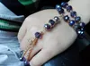 Strand Eid Al Adha nei braccialetti musulmani Tasbih Perline di preghiera Rosario 2 strati Bracciale in cristallo viola Haji Festival Prodotti di tendenza