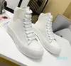 Designer canvas Casual Shoes White Platform sole women's Sneakers Classic Head Suede Splicing Low Trainer All-match shoe