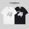 Ontwerper Casablanca herenmode T-shirt Zomer Nieuwe Casablanca Tropisch Fruit Print Korte Mouw Hoge kwaliteit Cool heren T-shirt