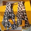 Scarves Fashion brand women's scarves leopard print alphabet designer headband classic handbag scarvess high quality silk material size 6*120cm3JNU