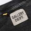 Galleries Dept Harajuku 23SS Vintage Washed Art som dödar Gold Stamp Letters Tryckt logotyp Inside Out T -shirt Löst överdimensionerad Hip Hop Unisex Kort ärm Tees
