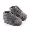 First Walkers born baby boy shoes fashion teddy velvet sneaker for cotton soft sole infant toddler crib 230915