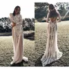 Boho Bohemian Pełna koronkowa suknia ślubna dla kobiet 2021 Vestido Blanco Mjer Long Rękawcze suknie ślubne Summer Country Backless277f