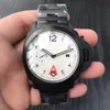 남성 시계 자동 기계식 시계 44mm 스테인리스 스틸 스트랩 손목 시계 케이스 수명 방수 디자인 Montre de Luxe