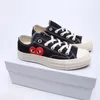 All Starsd Schuh CDG Canvas Play Love With Eyes Hearts 1970 1970er Jahre Big Eyes Beige Schwarz Klassische lässige Skateboard-Turnschuhe 35-46 Designer