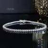 Xiy grossist real guld 2.00ctw naturlig diamant fyrkant tennisarmband