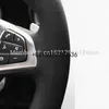 Koolstofvezel Zwart Lederen Hand naaien Auto Stuurhoes voor Subaru XV BRZ WRX Forester Legacy outback impreza240b