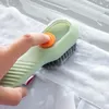 Brosses à chaussures multifonctions avec distributeur de savon, nettoyeur de brosse à Long manche pour vêtements et chaussures, brosse de nettoyage du linge domestique 122619