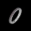 Moda A Ruby Drill Anello in argento 925 con firma Fit Cubic Zirconia Anniversario Gioielli per le donne Regalo di Natale2872825