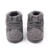 First Walkers born baby boy shoes fashion teddy velvet sneaker for cotton soft sole infant toddler crib 230915