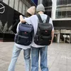 Mochila na moda masculina workwear funcional lazer saco de viagem rua simples computador mochila230915