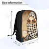 Zaino Keffiyeh Palastinian Girl Laptop Uomo Donna Basic Bookbag per scuola Studente universitario Palestina Hatta Kufiya Borse