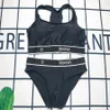 Designer-Bikini, zweiteiliger Damen-Bikini mit Alphabet-Badeanzug, Kristall-Sommer-Fen-Badeanzug, Strand-Luxus-Badeanzug, Dreipunkt-Einteiler