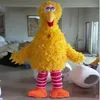 2019 fábrica novo vestido profissional dos desenhos animados ruibarbo pássaro mascote traje carnaval trajes escola fantasia dress201r