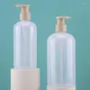 Bottiglie di stoccaggio 300/500ml Bottiglia di plastica per lozione Bottiglia semi-bianca per lavaggio corpo Shampoo Doccia Gel Dispenser Disinfettante per le mani Balsamo per capelli