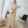 Casual Dresses Long Sleeves Knitted Autumn Winter Thickened High Collar Korean Women's Clothes Graduation Dress Style Sexy