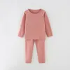 Kleidungssets warmer Winterpullover Kinder Junge Mädchen Sets Kleidung Unterwäsche Set Herbst und dicke Babykleidung Hosen 230915