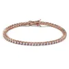 Designer Bracelet diamond tennis bracelets for women Luxury Jewelry gift 3 4 5 6 mm 7 8 inch fashion Zircon Link Chain bangles Men295S