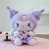 Leuke Kuromi Knuffel Cartoon Sofa Kussens Pluche Poppen Kawaii Kids Verjaardagscadeau Decor