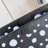 Mirror Quality Crossbody Shoulder Bag Genuine Leather Multi Pocket Accessories Handbags Luxury Handbags Purse Chain Polka Dot Pattern 25cm With Original Box L382