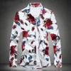 Chemises d'été décontractées pour hommes, manches longues, Design Unique, à fleurs, Chemise décontractée, Slim Fit, 341Y