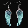 Boucles d'oreilles pendantes aile d'ange exquise pour femmes, accessoires de bijoux luxueux pour fête, Banquet, cadeaux de vacances pour amis et famille