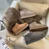 Women Super Mini Snow Boot Winter Products Soft And Comfortable Ankles Sheepskin Warm Plush Designer Short Boots Fashions Flat Bottom