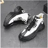 High Top Board White Thick Soles Inside Elevating Riding Spring New Male Fashion Shoes Casual Short Boots 6021