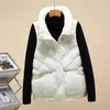 Women's Vests 2023 Winter Autumn Fashion Cotton Padded Outerwear Vest Down Coat Sleeveless Women Loose Size 2XL Puffer Jacket Female